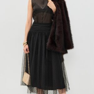 Zimmermann Tulle Dot Midi Skirt