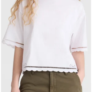 Allday Embroidered Boxy Crop T-Shirt Madewell