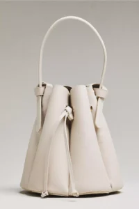 Laguna Cinched Vegan Leather Bucket Bag