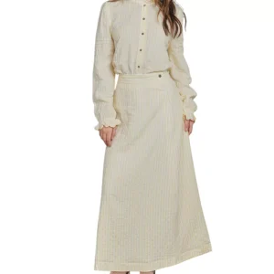 Point Wrap Maxi Skirt