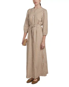 Point Puff Sleeve Dress