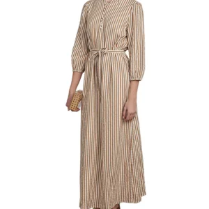 Point Puff Sleeve Dress