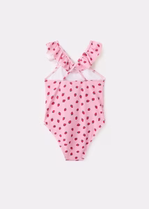 Strawberry-printed swimsuit