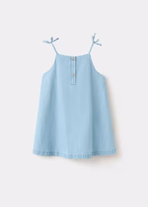 Short denim dress