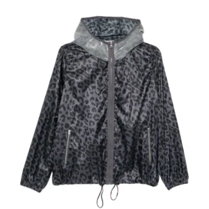 PINKO animal-print hooded jacket