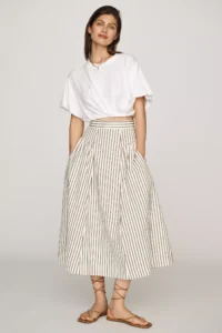 Bishop + Young Sorrento Cotton Midi Skirt
