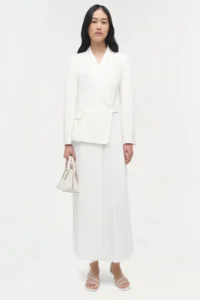Alexandra Pleated Blazer Midi Dress