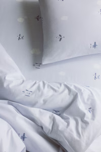 Patterned Cotton Fitted Sheet