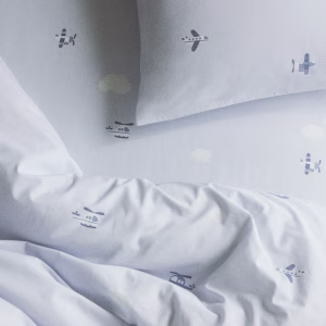 Patterned Cotton Fitted Sheet