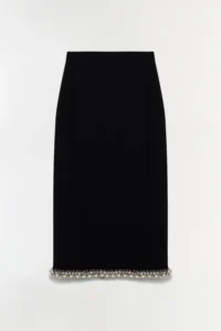 Idina Embellished Knit Skirt