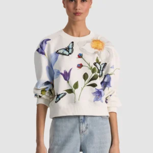Russell Embellished Crewneck Sweatshirt