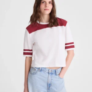 The Relaxed Varsity Tee in Vintage Jersey