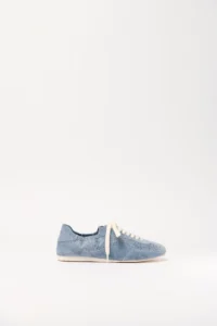 Georgie Denim Leather Combo Sneaker
