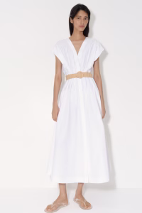 Cotton Dress with Belt