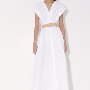 Cotton Dress with Belt