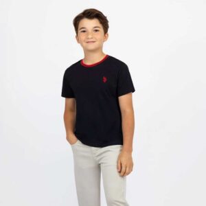 BOYS TIPPED CREW NECK T-SHIRT