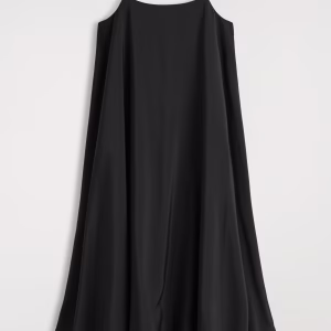 Bubble-Hem Midi Dress