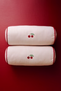 Embroidered-Detail Bolster