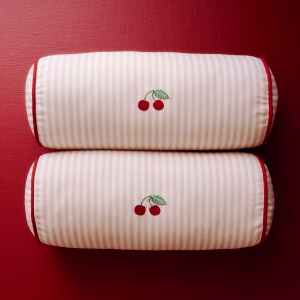 Embroidered-Detail Bolster
