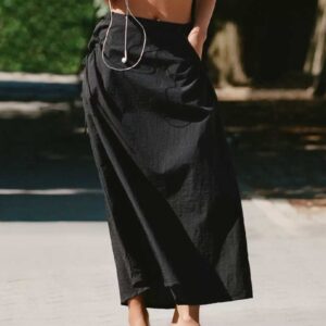 Daily Practice Nylon Midi Skirt