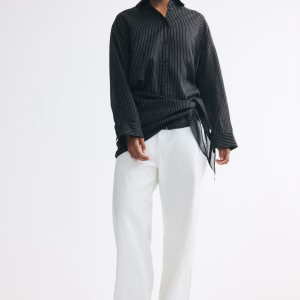 Scarf-Detail Shirt