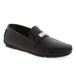 Roberto Cavalli Leather Embossed Driving Loafer