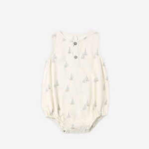 Rylee + Cru Beau Romper Sail