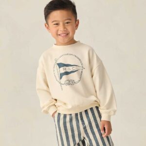 Rylee + Cru Sweatshirt Nautical Flag