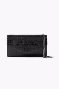 CHRISTIAN LOUBOUTIN Loubi54 croc-effect leather shoulder bag