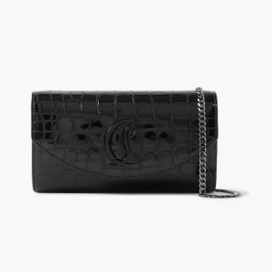 CHRISTIAN LOUBOUTIN Loubi54 croc-effect leather shoulder bag
