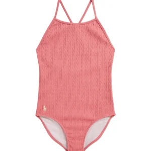 Polo Ralph Lauren  Little Girl's & Girl's Mini-Cable Jacquard One-Piece Swimsuit