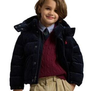 Polo Ralph Lauren Boys' Convertible Corduroy Down Jacket - Little Kid