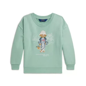 Polo Ralph Lauren Girls' Polo Bear Terry Sweatshirt - Little Kid, Big Kid