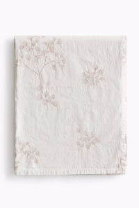 Jacquard-Weave Sateen Tablecloth