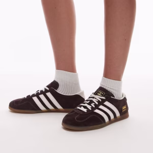 adidas Originals Gazelle Lo Pro sneakers in dark brown and white