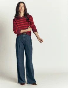 Lucy Chunky Cotton Sweater Chestnut