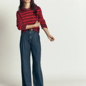 Lucy Chunky Cotton Sweater Chestnut