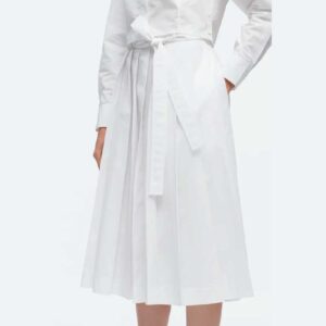 3.1 Phillip Lim Knife Pleat Belted Midi Skirt