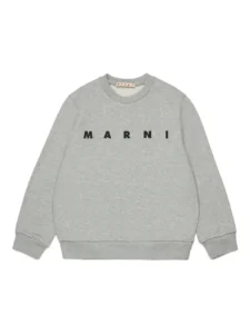 Marni Kids logo crew-neck sweatshirt