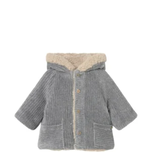 Mayoral reversible corduroy-fleece coat