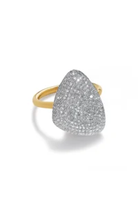 Nura Diamond Teardrop Cocktail Ring Monica Vinader