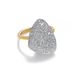 Nura Diamond Teardrop Cocktail Ring Monica Vinader
