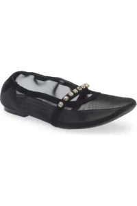 Goldie Crystal Strap Ballet Flat Stuart Weitzman