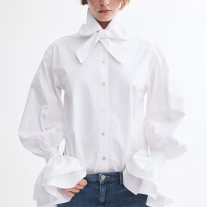 Bow-Detail Cotton Shirt