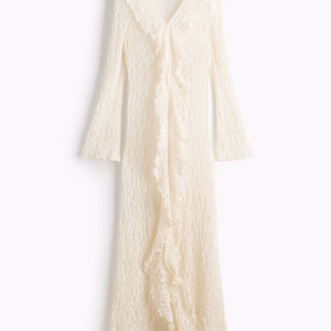 Flounced Lace-Look Dress