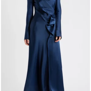 Ramwark Long Sleeve Satin Gown Acler