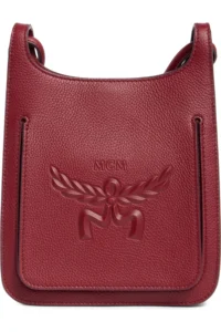 Mini Lauretos Leather Hobo Bag MCM