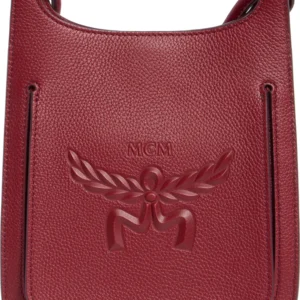 Mini Lauretos Leather Hobo Bag MCM