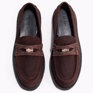 Chunky Split Suede Loafers