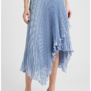 Vlantel Pleated Asymmetric Midi Skirt BOSS Orange